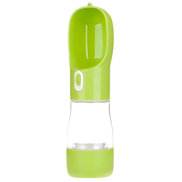 Green pet Travel Water Bottle & Feeder