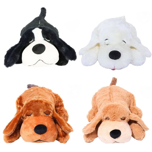 the four color options of the heart toy for puppies