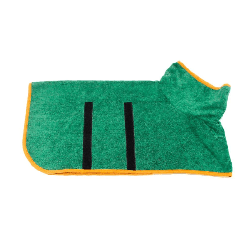 Green dog Bathrobe 