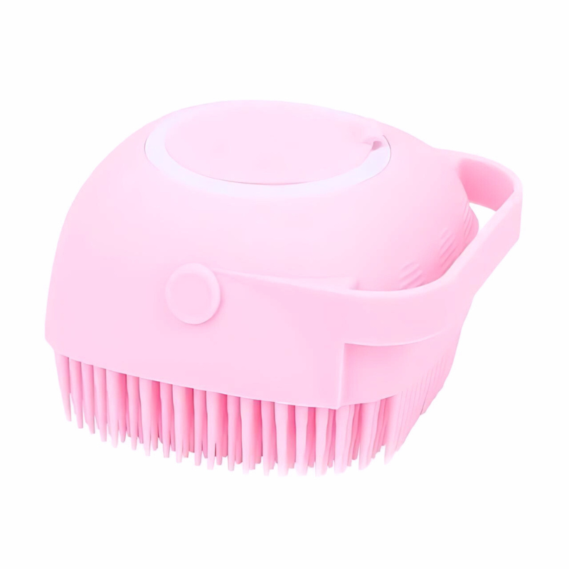 Pink Dog Bath Brush 